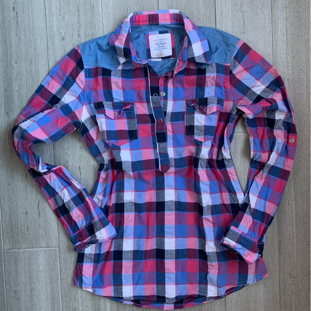 EUC Plaid flannel shirt